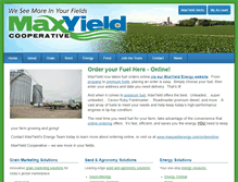 Tablet Screenshot of maxyieldcooperative.com